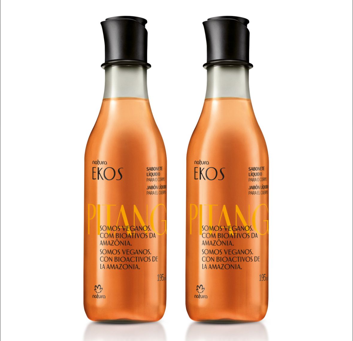 Kit Sabonete Líquido para o Corpo Ekos Pitanga 2 unidades de 195 ml